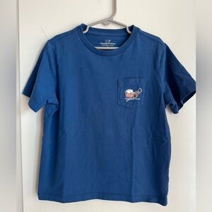 Vineyard Vines Boys T-Shirt – Size 7 – Blue Pocket Tee
